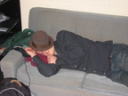 And yes, even while asleep, Matt looks stylish.