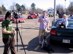 UWSP student television interviewed Lonnie for their Trivia coverage.