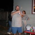 Rob, just before shotgunning a beer.