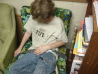 Donovan answered 2 questions in a row correctly... so we duct taped him to the chair