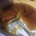 Hot dog pie.  I tried to eat some...